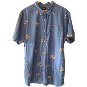 MEN'S O'NEILL SS BUTTON UP BLUE MULTI- FLORAL HAWAIIAN COLLAR SHIRT SZ XXL 🔥